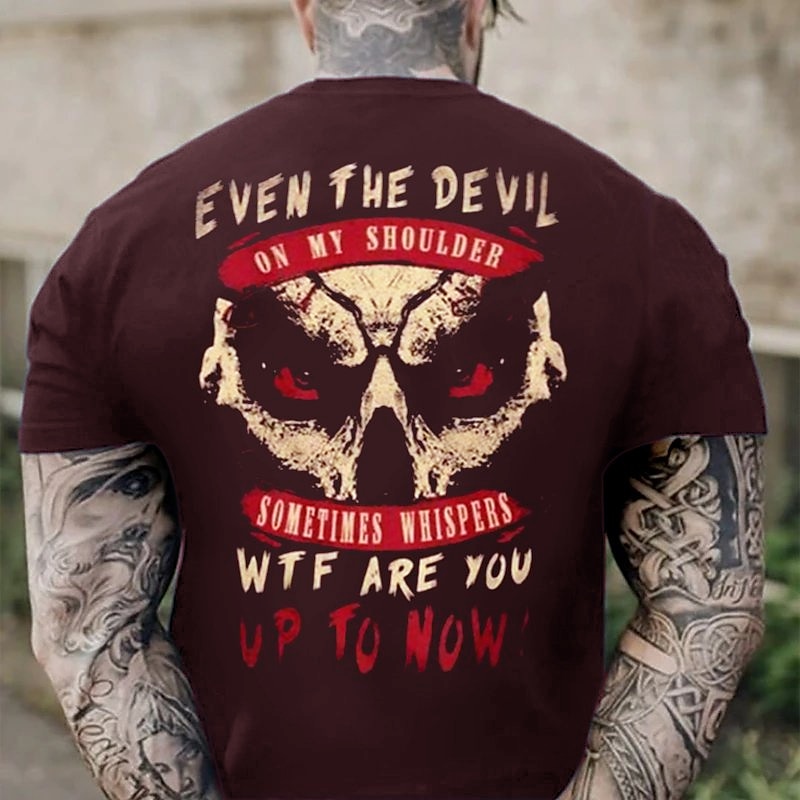 Retro Graphic Print Tee for a Unique and Trendy Style